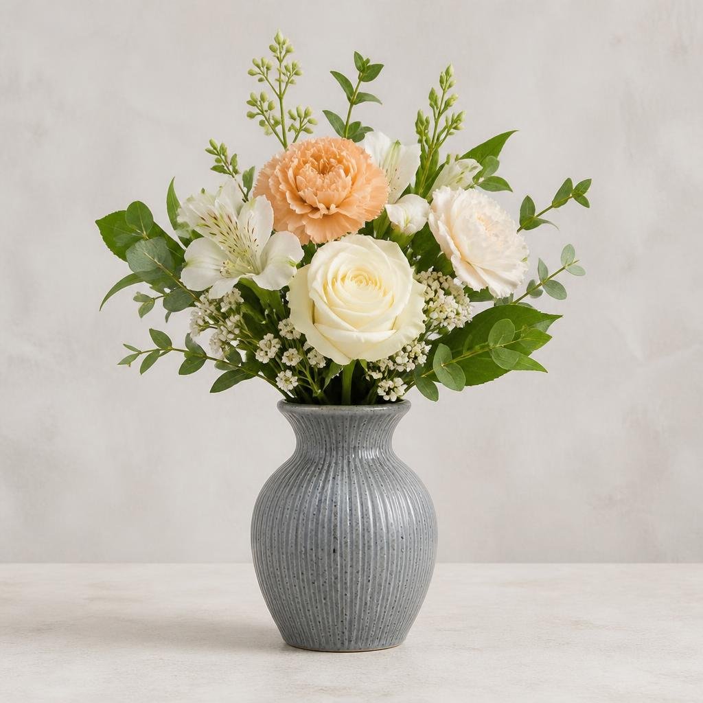 Ceramic Speckle Bud Vase