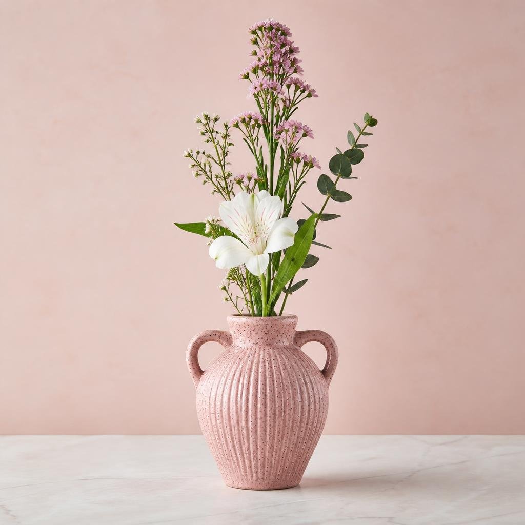 Ceramic Speckle Bud Vase