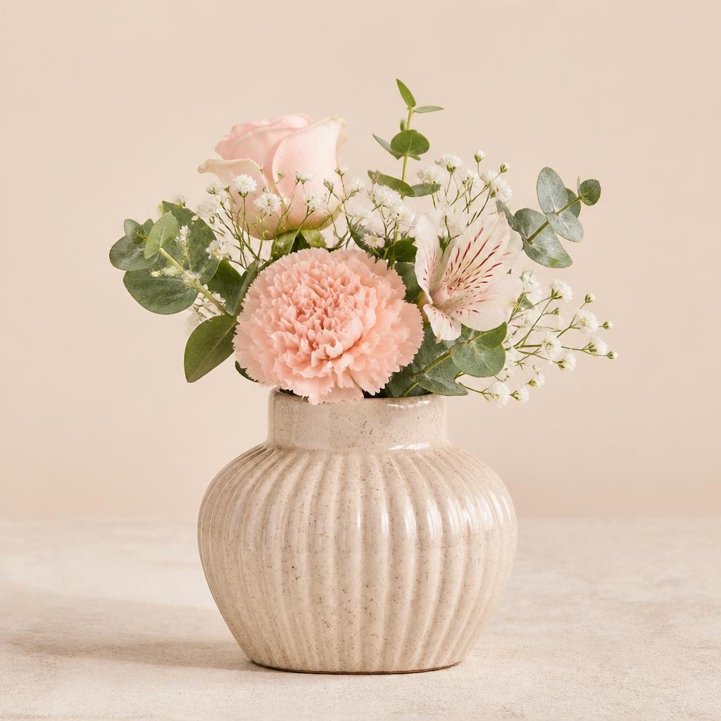 Ceramic Speckle Bud Vase