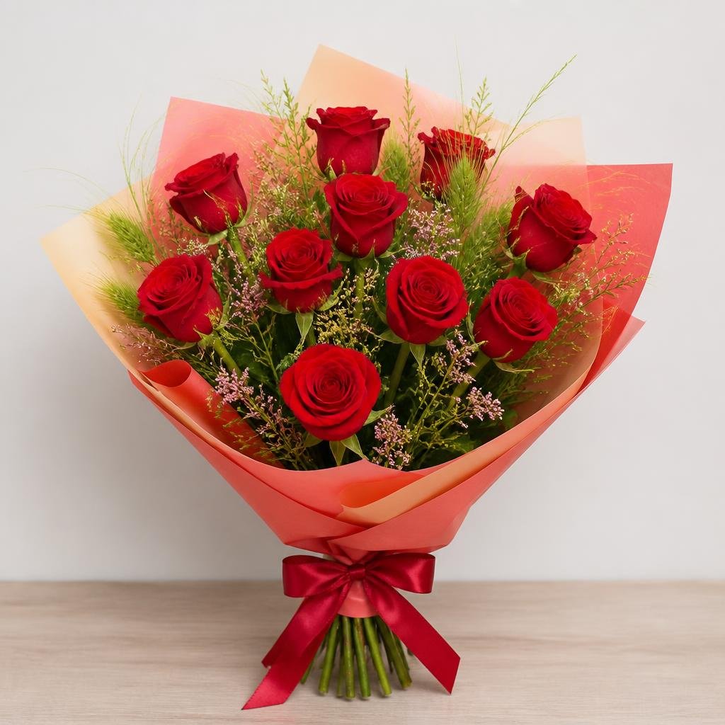 Classic Red Rose Bouquet