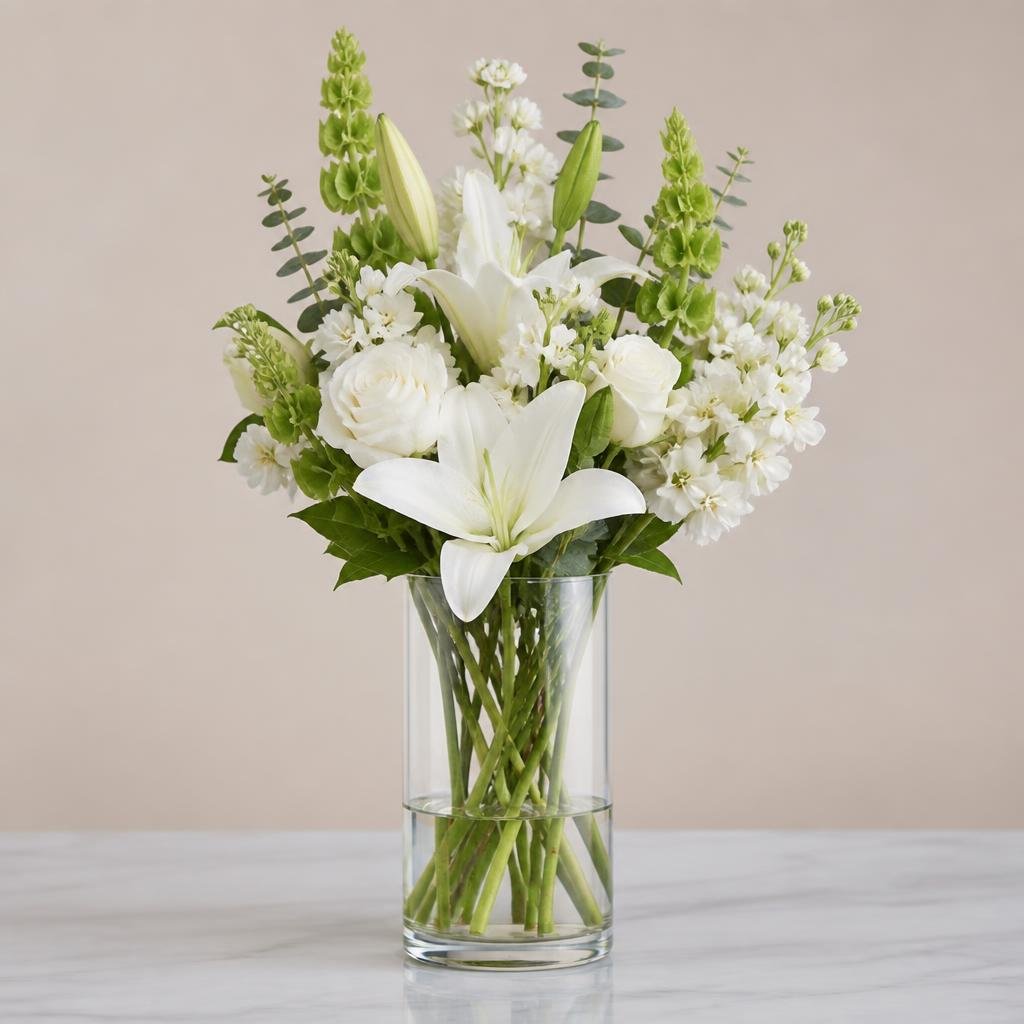 Clear Cylinder Glass Vase