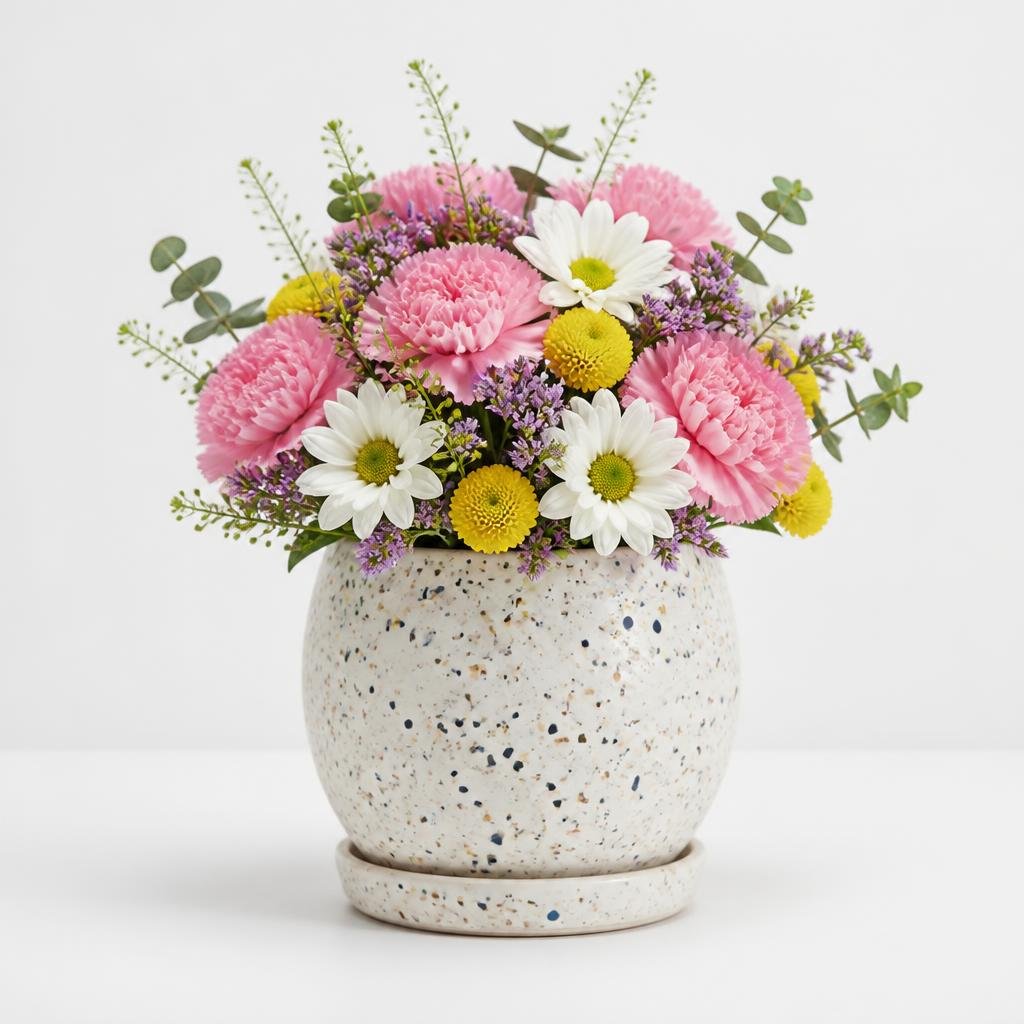 Speckled Egg Planter UZQ