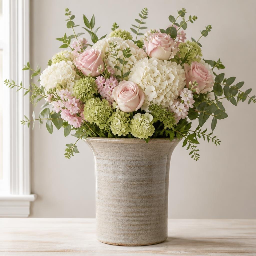 Stoneware Wide Mouth Vase Q4U