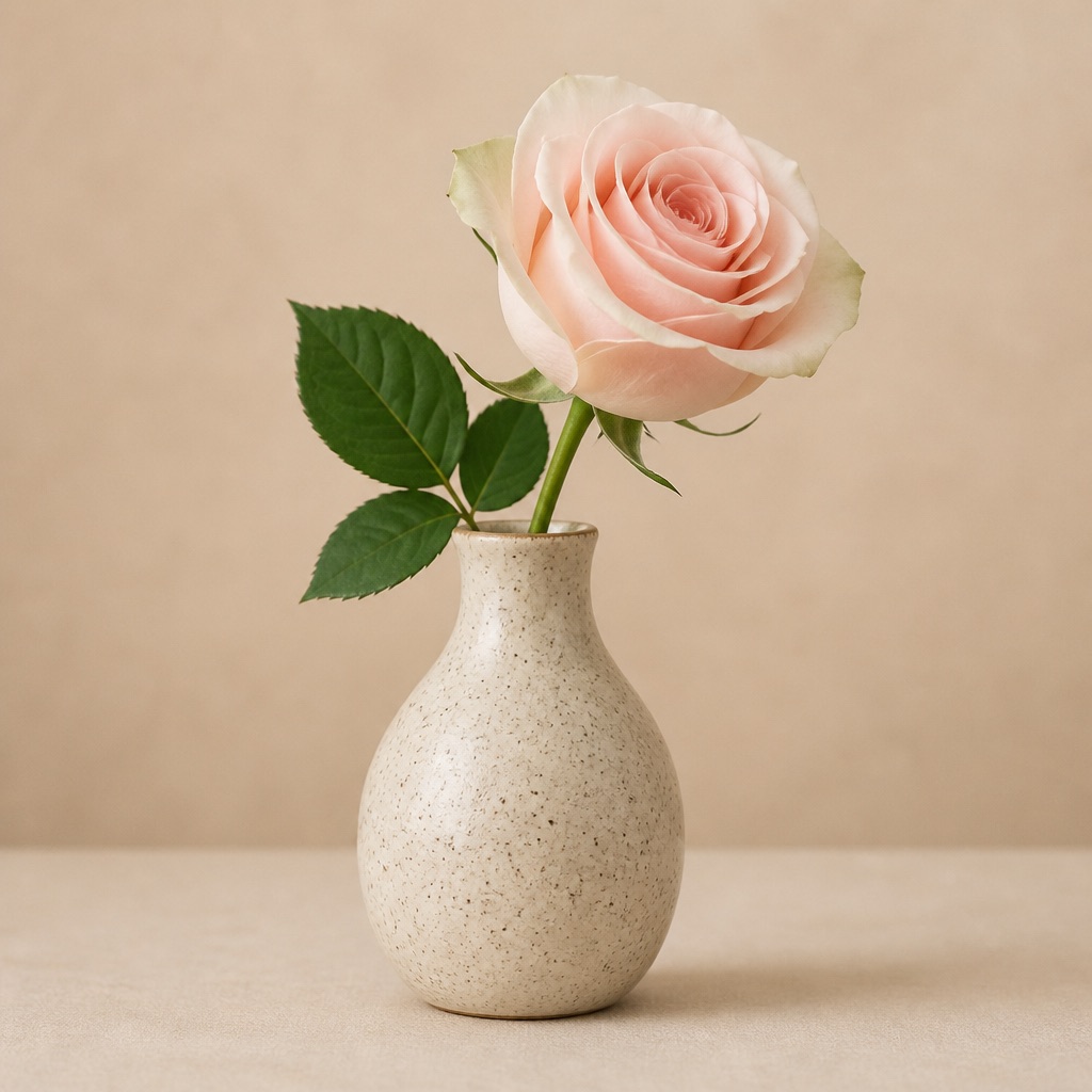Ceramic Speckle Bud Vase