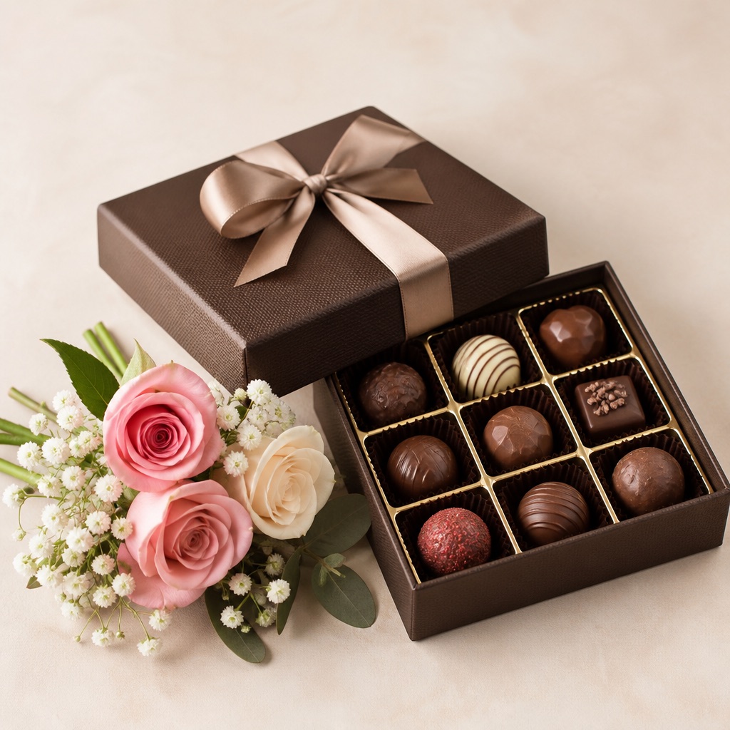 Chocolate & Bloom Gift Box — Seasonal Image 4